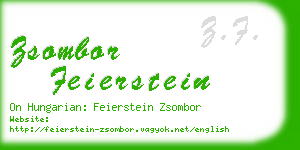 zsombor feierstein business card